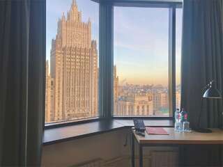 Гостиница Azimut Сити Отель Смоленская Москва Москва СМАРТ Улучшенный с видом на МИД-1